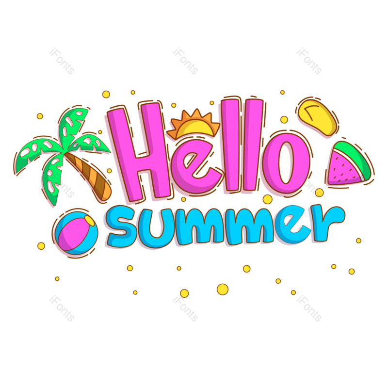 海边图片,夏日元素,字母PNG,椰子免抠素材